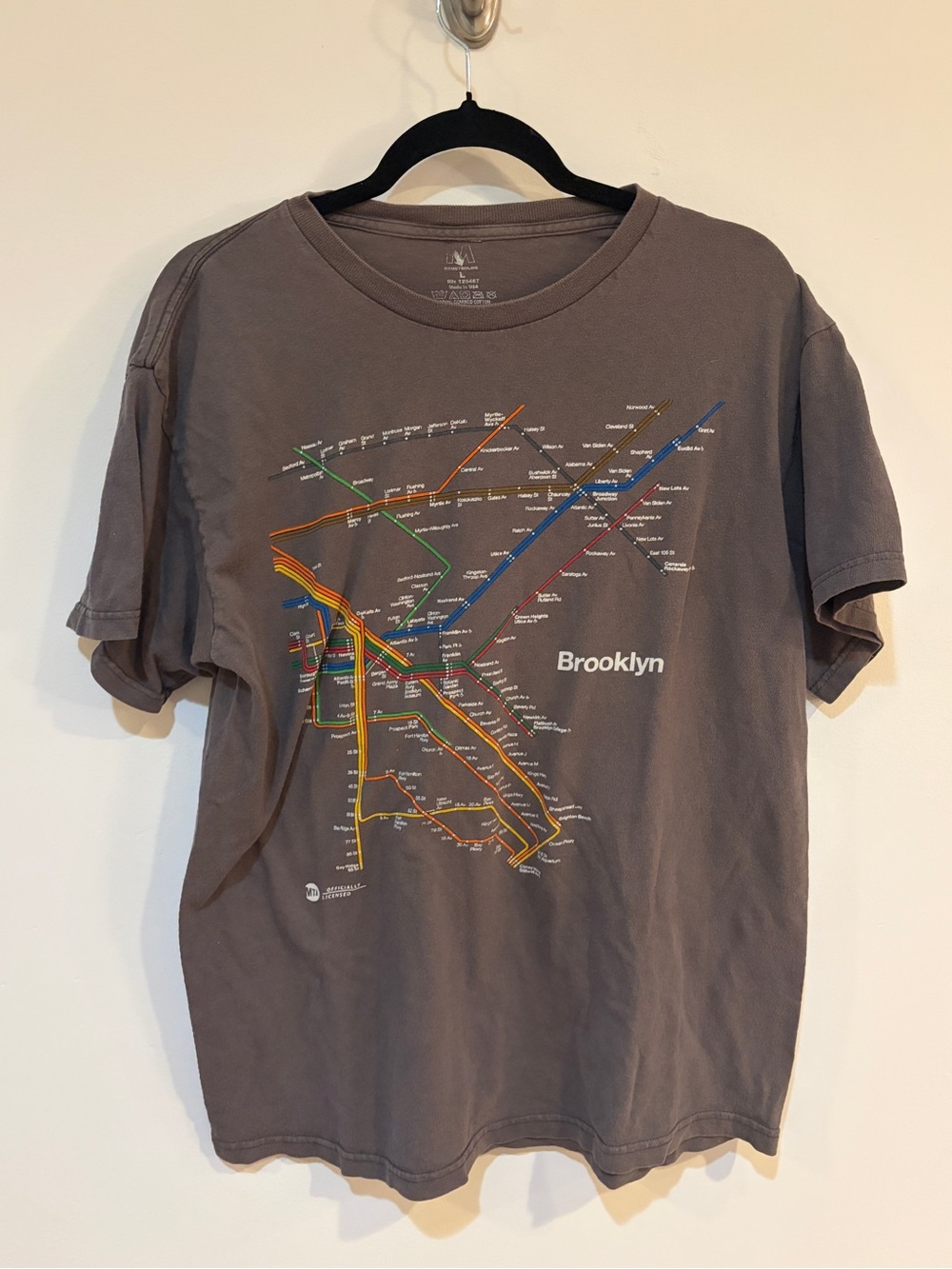 Brooklyn Subway Map Tee - Gray Men’s Shirt